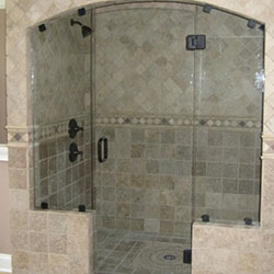 Shower door enclosure